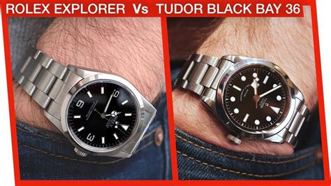 rolex explorer vs tudor black bay 36|tudor 79500.